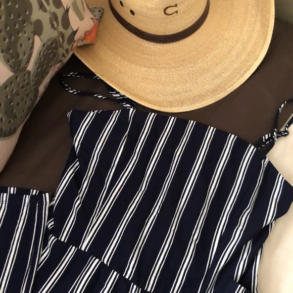 NWT striped navy jumpsuit - Picture 2 of 4